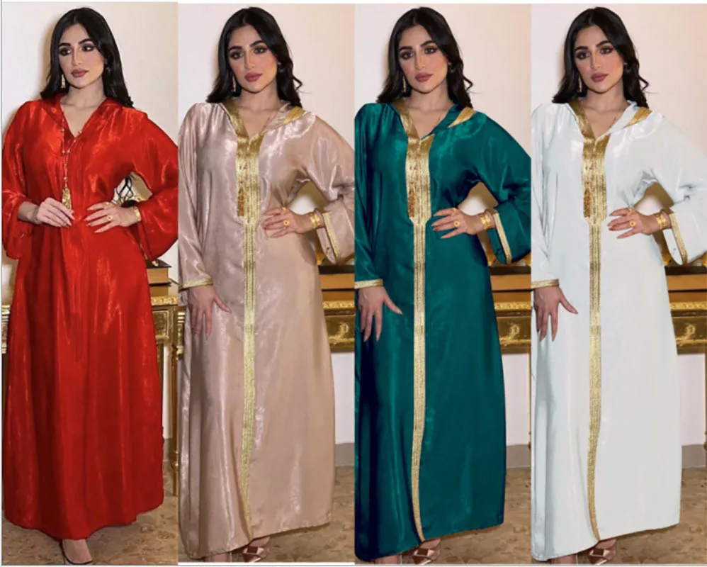 Muslim dress traditional muslim clothing women fashion abaya long dress hot diamond dress robe