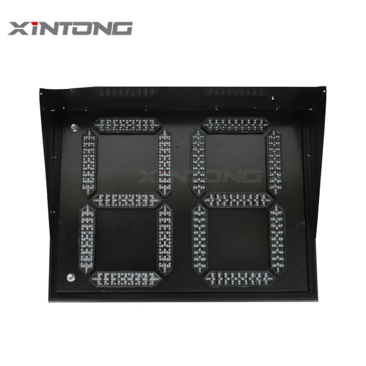  XINTONG 800*600Mm 2 Digital Counter Timer Solar Led Road Countdown Traffic