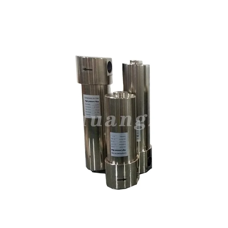 High quality customizable 40 bar high pressure compressed air filter for high pressure air compressor