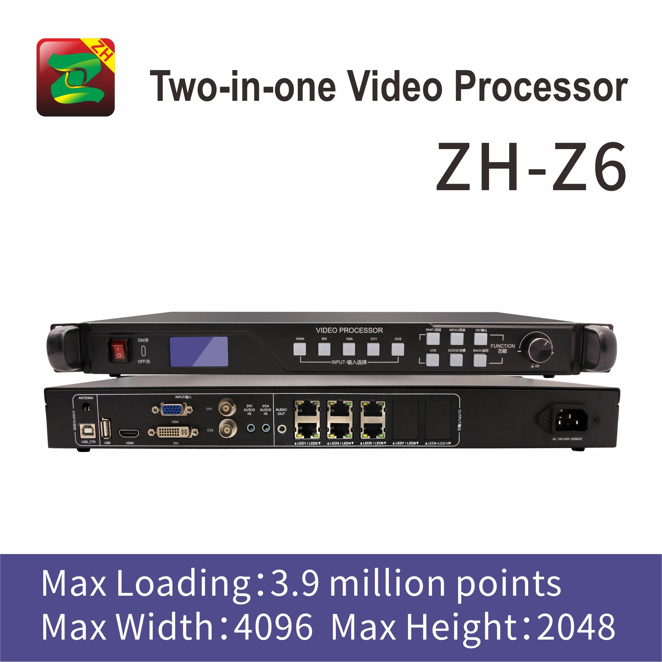 Electronic led display board led display screen video processor led control system