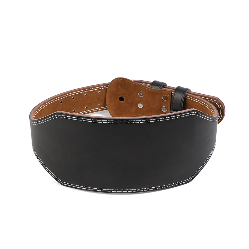 Custom embossable embroidery Leather Waist Protective Adjustable Weight Lifting Belt