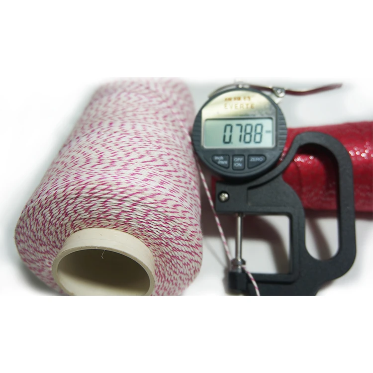 0.8mm pure cotton multiple color yarn yarn gift packing rope