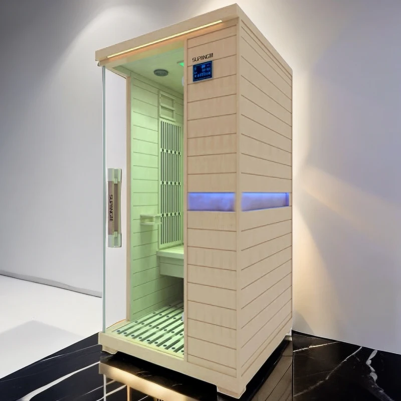 Luxury Home Sauna Wooden Portable Infrared Saunas Far Infrared Sauna 1 Person Room For Sale