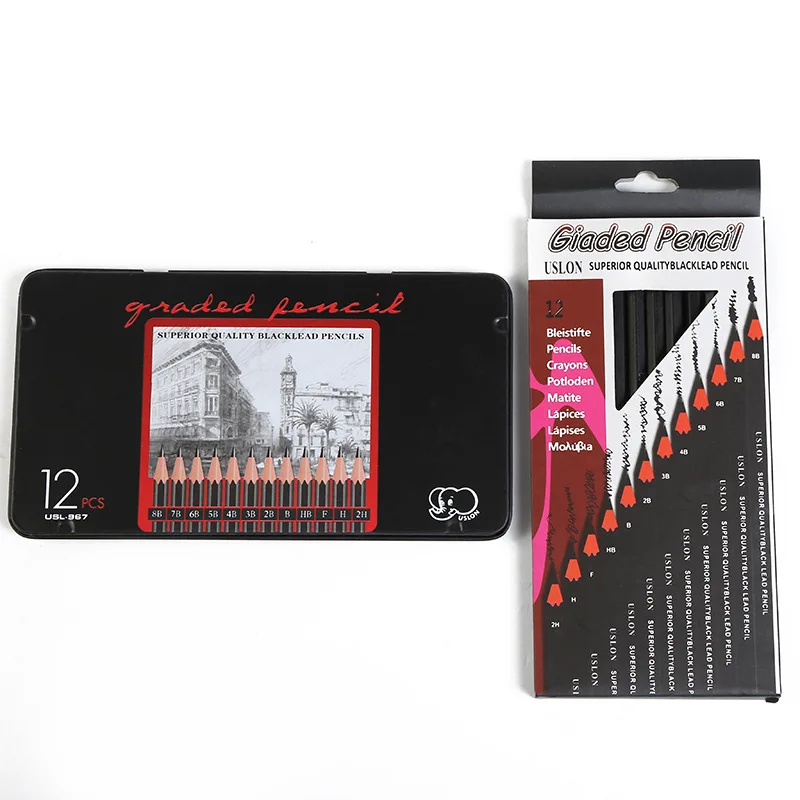 Wholesale Fine Art Drawing Pencil Set HB 2H 2B Painting School Supplies