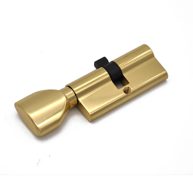European profile bathroom door lock cylinder brass mute lock high quality cylinder