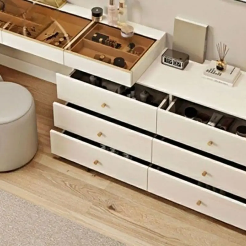 Factory Hot luxury selling Modern wooden dressing table with mirror and light dressing table for bedroom dressing table