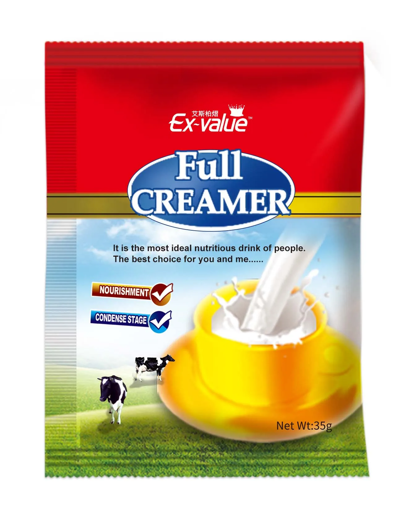 Wholesale Custom Private Label Organic Fat High Quality 10g/35g/20g Cow Milk Powder