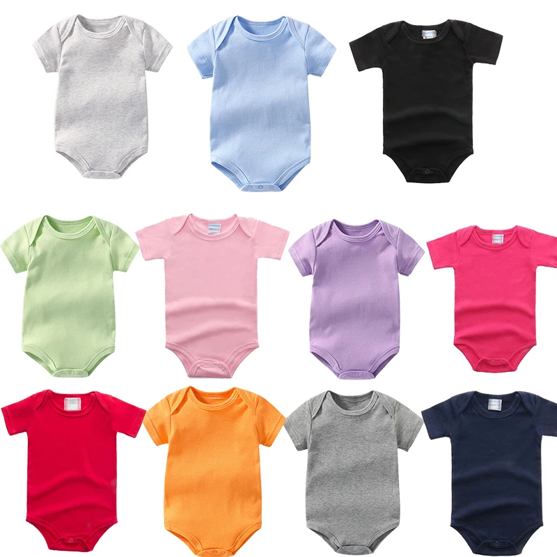 
Summer baby boy clothes customs infant sublimation baby onesie blank baby clothes 