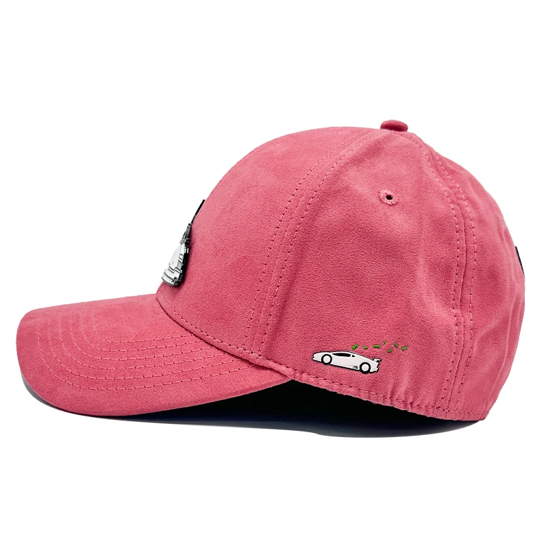 OEM High Quality Suede Baseball Cap Wholesale Gorras Custom Embroidery Logo Curved Brim Sport Baseball Cap