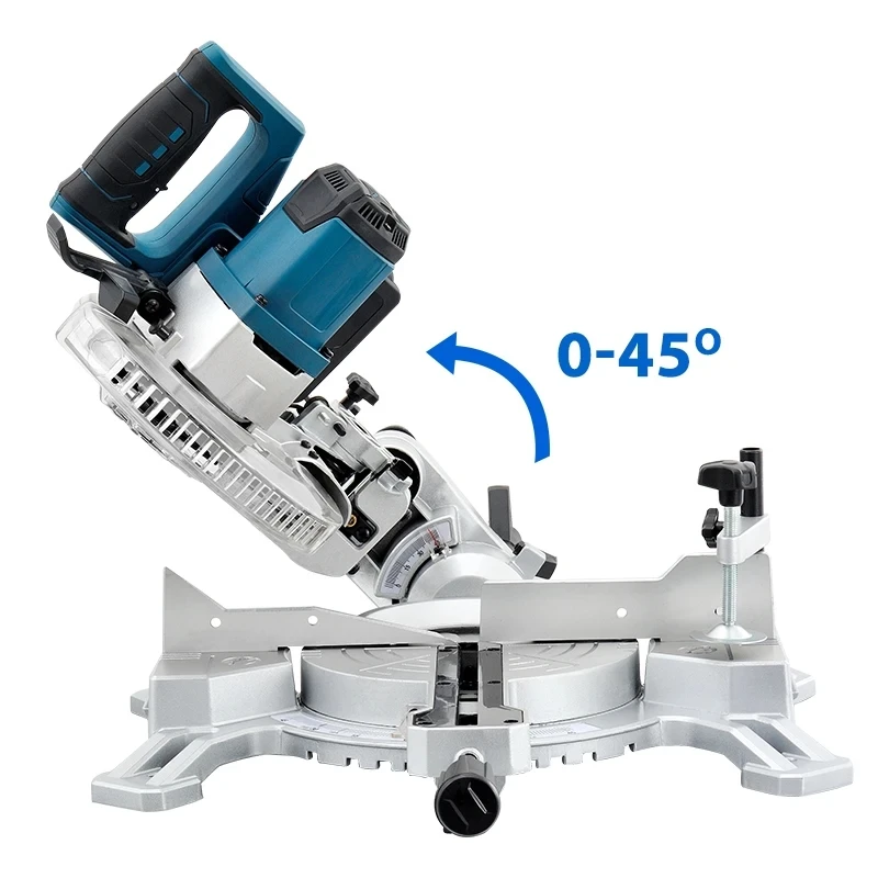 Compound Sliding Li-lion Cordless Miter saw Single Bevel With Laser Mitre Saw For Woodworking And Aluminium Cutting