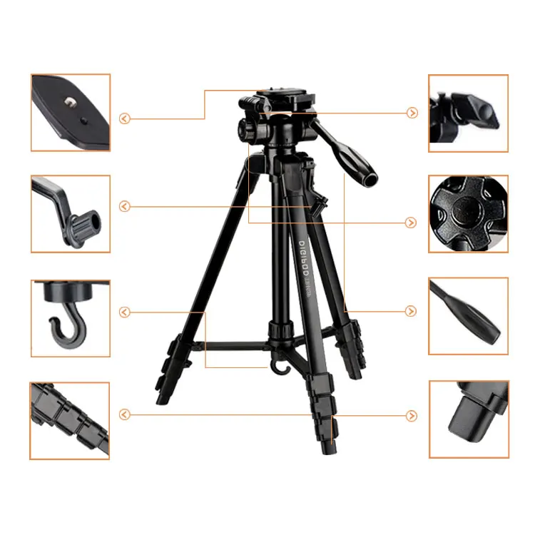 
DIGIPOD Aluminum Camera Tripod Portable Lightweight Travel Photo Dslr Camera Tripod 