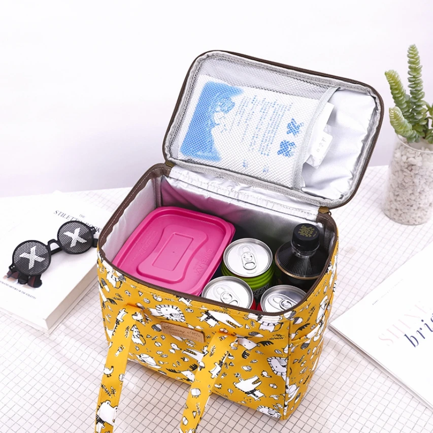 wholesale custom New arrival woman Lunch Tote bag for beach Thermal insulated Lunch bag Outdoor Picnic storage Cooler bag