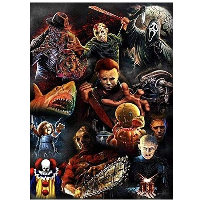 30*40 cm New Stock  Horror Anime Pictures Paintings 3D Motion Posters for Wall Decors