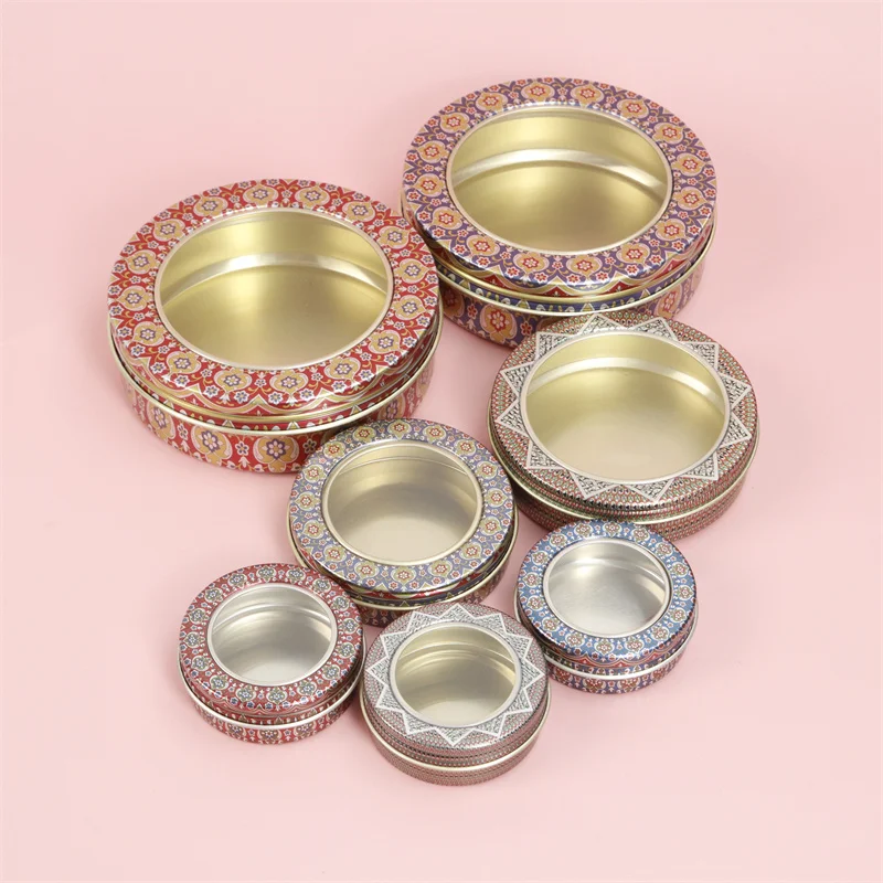 Пищевой алюминий 1-3 г ПВХ окно шафран рассыпной чай Пустая Жестяная Банка коробка герметичный водонепроницаемый металлический контейнер с винтовой крышкой для