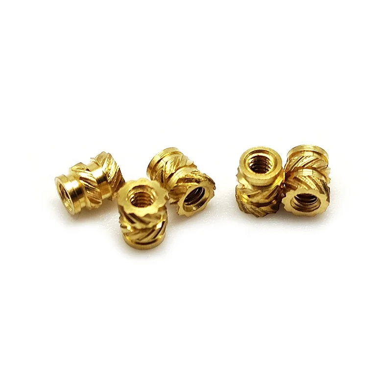 M2 M2.5 M3 M4 M5 M6 M8 Hot Sell Brass Nuts with Imperial Thread ISO Standard Nut Inserts Cheap Melt Insert Nut