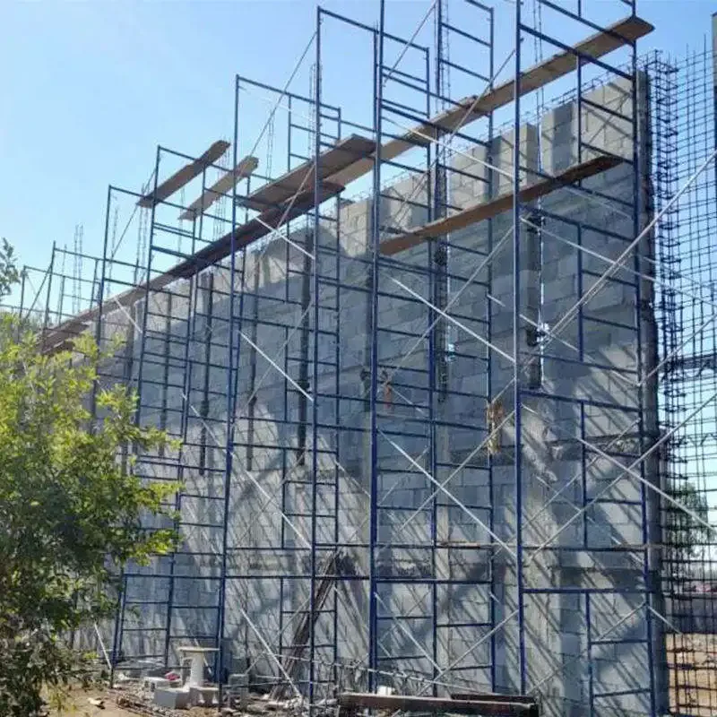 Long Life Using Construction Building Steel Adjust Scaffold Ladder narrow Frame Scaffolding For Sale