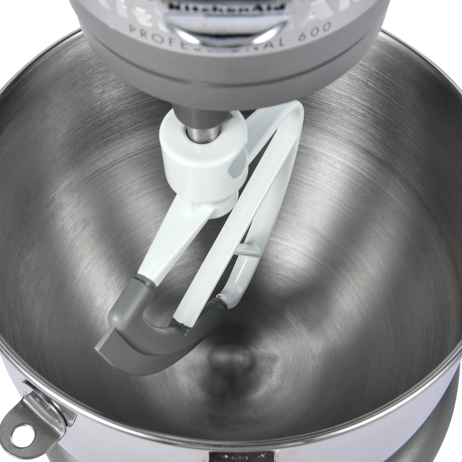 Stand Mixer Accessory 4.5-5 Quart Flex Edge Beater with single silicon edge for K45 KSM1 KSM100 Tilt-Head Stand Mixers,White