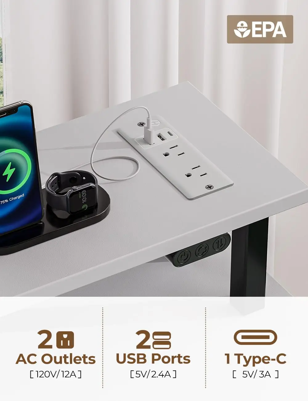 New In 2024 Home Office Furniture Full Set Office Desk Boss Lap Desk Foldable Computer Lifting Bracket