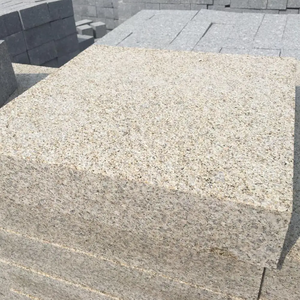 Yellow stone in granite for paving