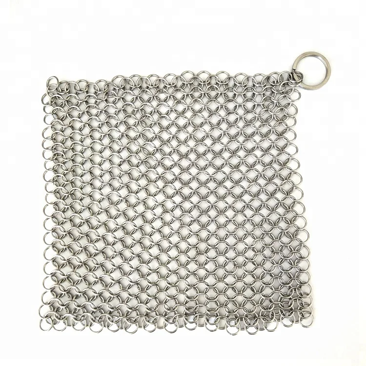 high quality and low price kitchen ring chainmail scrubber for kitchen
