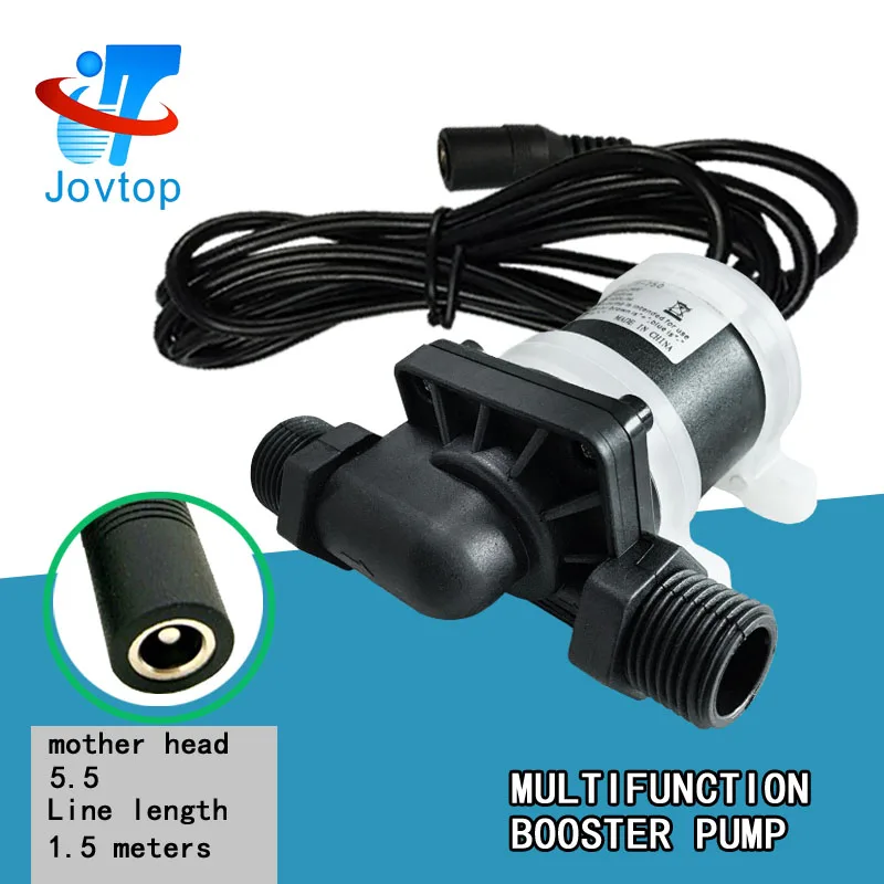 JOVTOP Micro small dc 24v 12 volt high pressure booster hot water submersible pump fountain