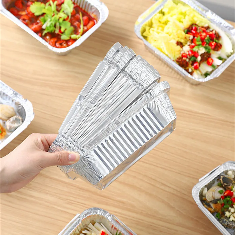 Aluminum Foil Pans Food Containers Reusable Aluminum Trays for Steam Table Food Grills Baking BBQ