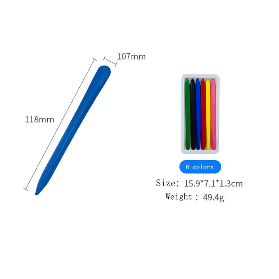 Kids and Student Vibrant Art Drawing Color Wax Crayon Customized Acid Loose Logo Packaging Pcs Package Accept Feature CIF Type