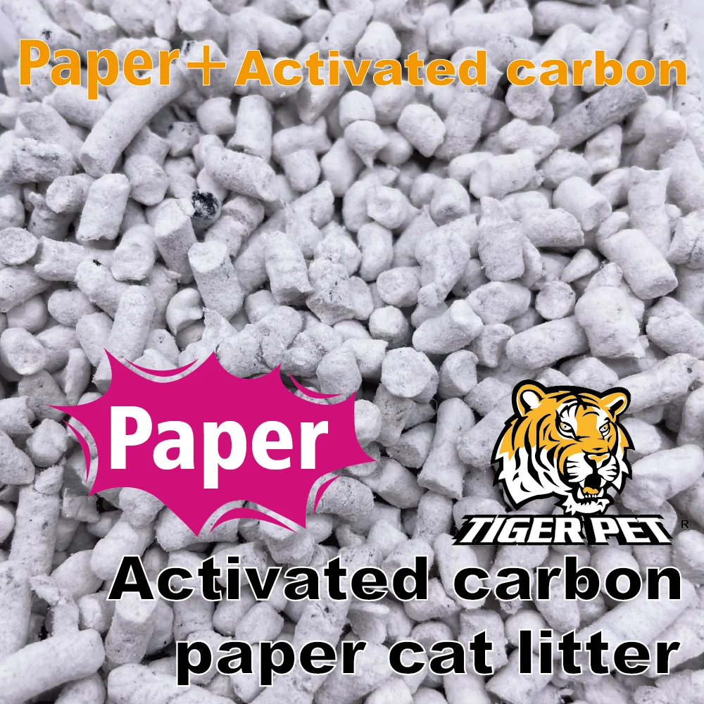 Dust-Free TIGER PET Paper Cat Litter for a Clean and Fresh Home  Ideal for Sensitive Cats