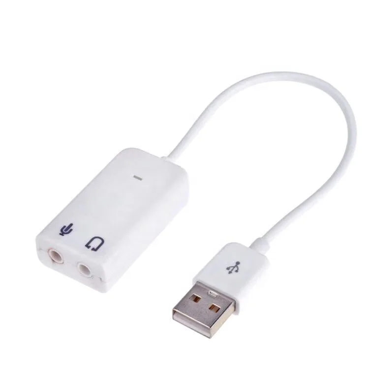 Разъем и воспроизведение аудио микрофон студия USB внешняя звуковая карта адаптер