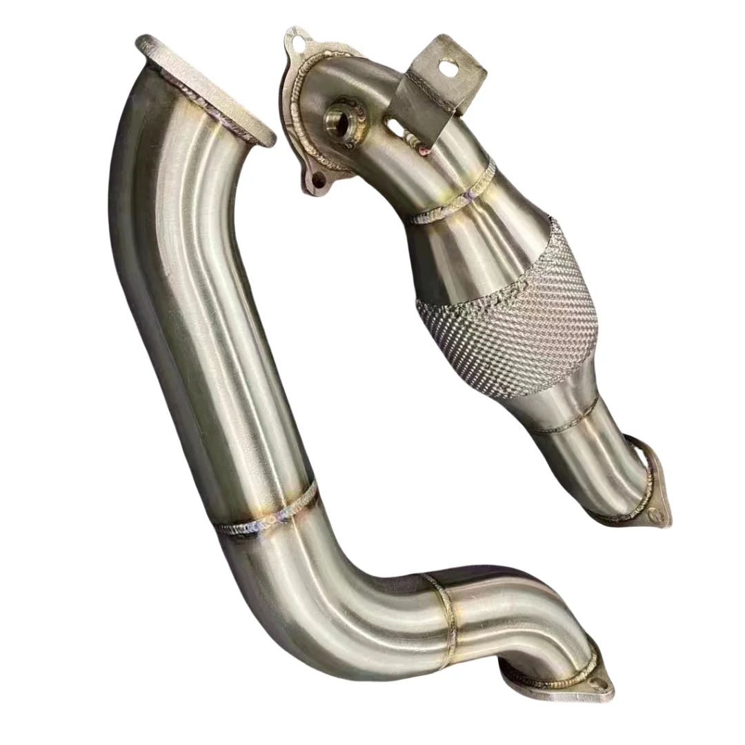 4inch internal and external polishing SS316 SS304 customized car exhaust pipe