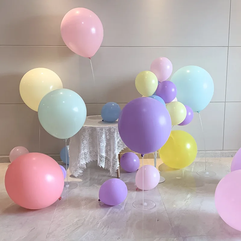 Birthday Party Supplies 12 Inches 12 Kinds of Rainbow Party Rubber Balloons Latex Balloons for Party Decoration