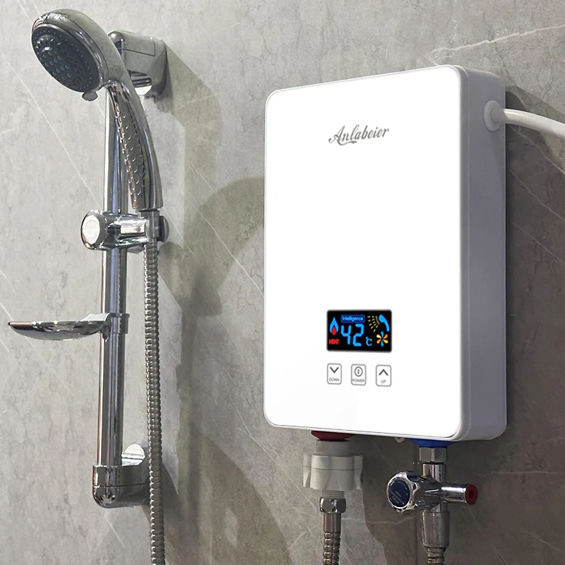 whole home 220v 240v small bath kitchen electric shower tankless instant hot mini water heater 220v