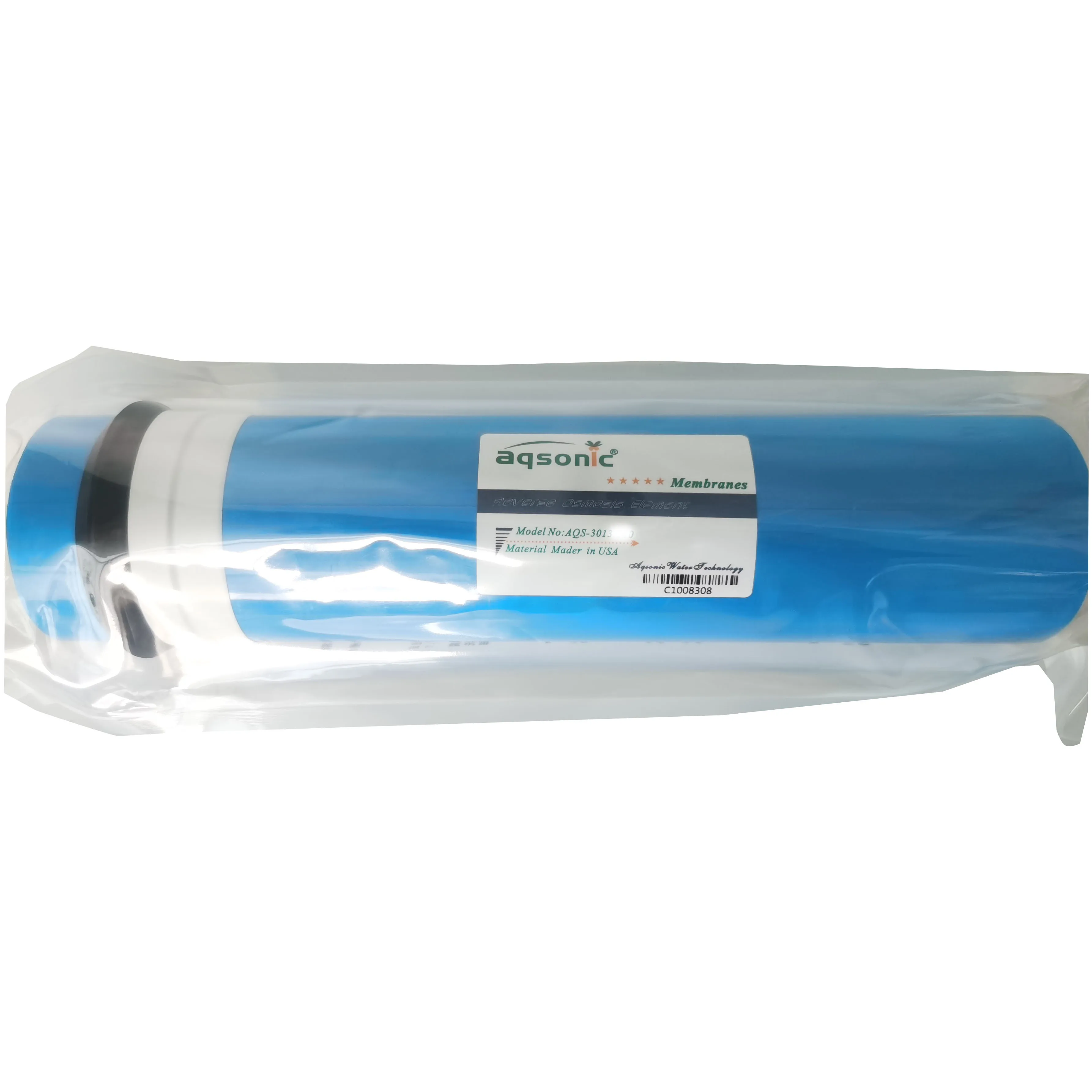 Water purifier with standard large flow RO reverse osmosis membrane 3013-600GPD high desalting rate