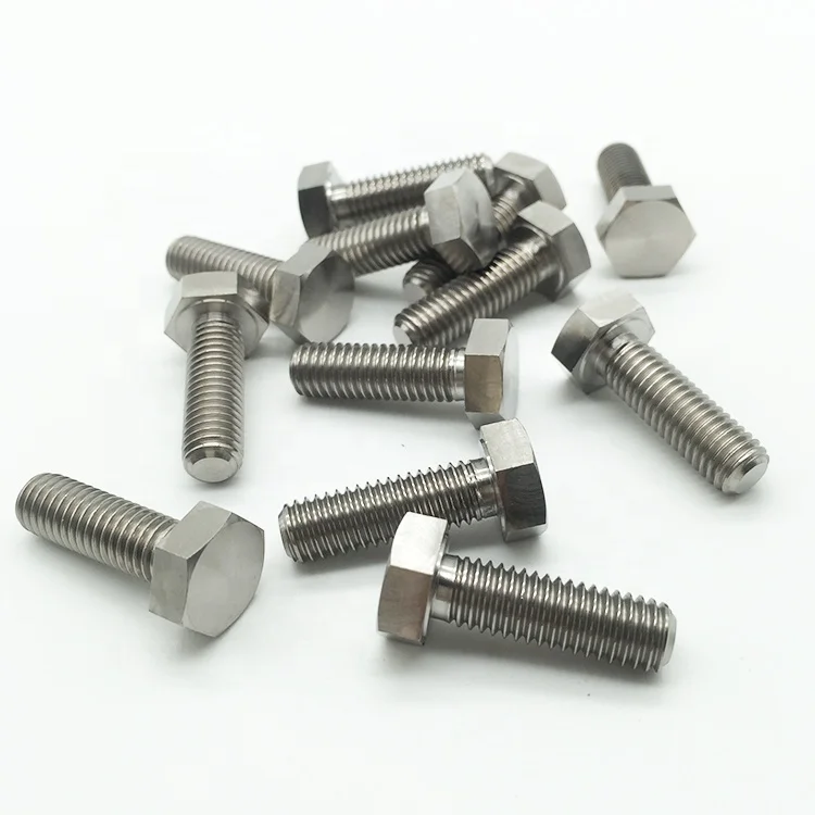 Factory supply m5 m6 m8 m10 titanium hex bolt