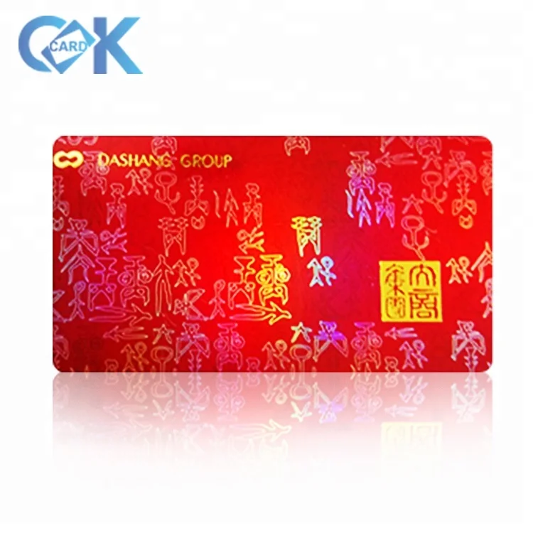 Factory Customized Plastic Material Laser Craft RFID Card PVC Hologram Stamping NFC Business Card