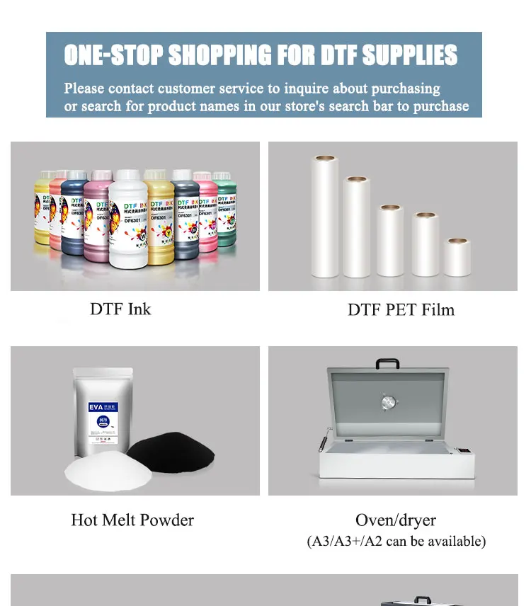 Direct To Film Printer Dtf A3 Printing Machine Textile Dtf Printer Xp600  Dtf For T-shirt Cloth