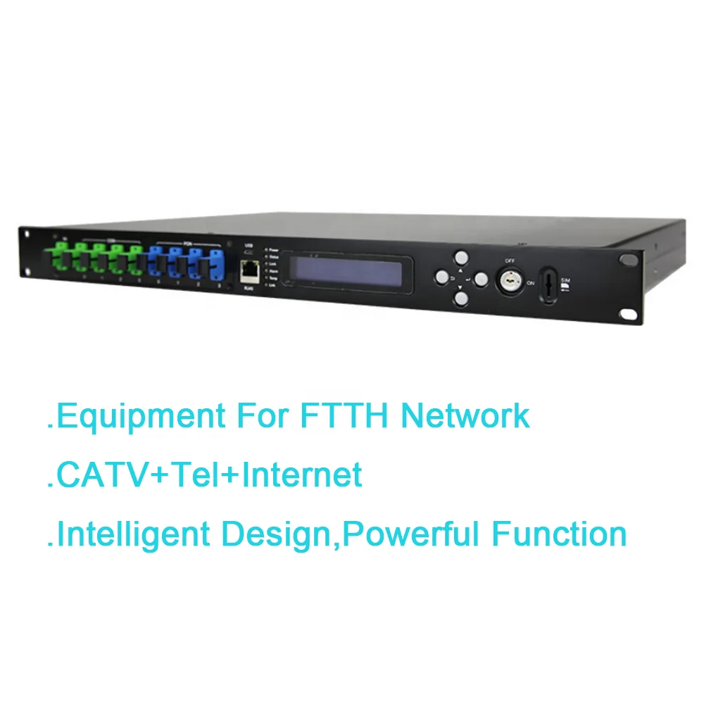 Лучшая цена 4 8 16 32 Pon 1550nm Catv волоконно-оптический усилитель Edfa с Wdm
