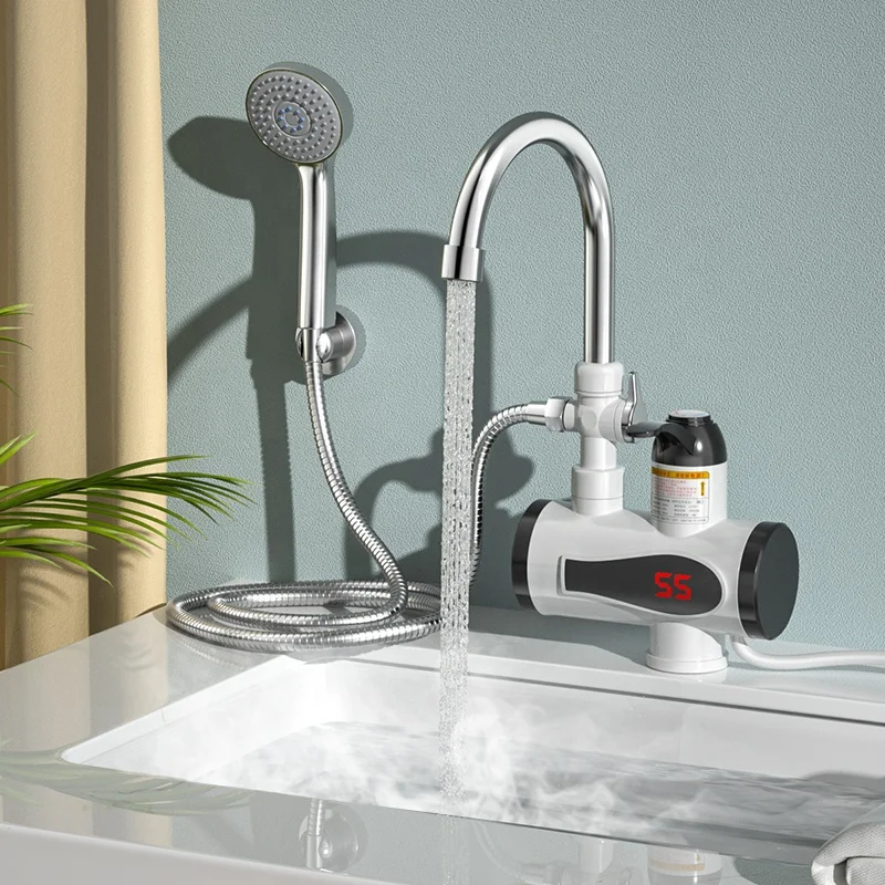 Wellthing factory direct electric hot water faucet instant heating faucet shower head hot water heater tap