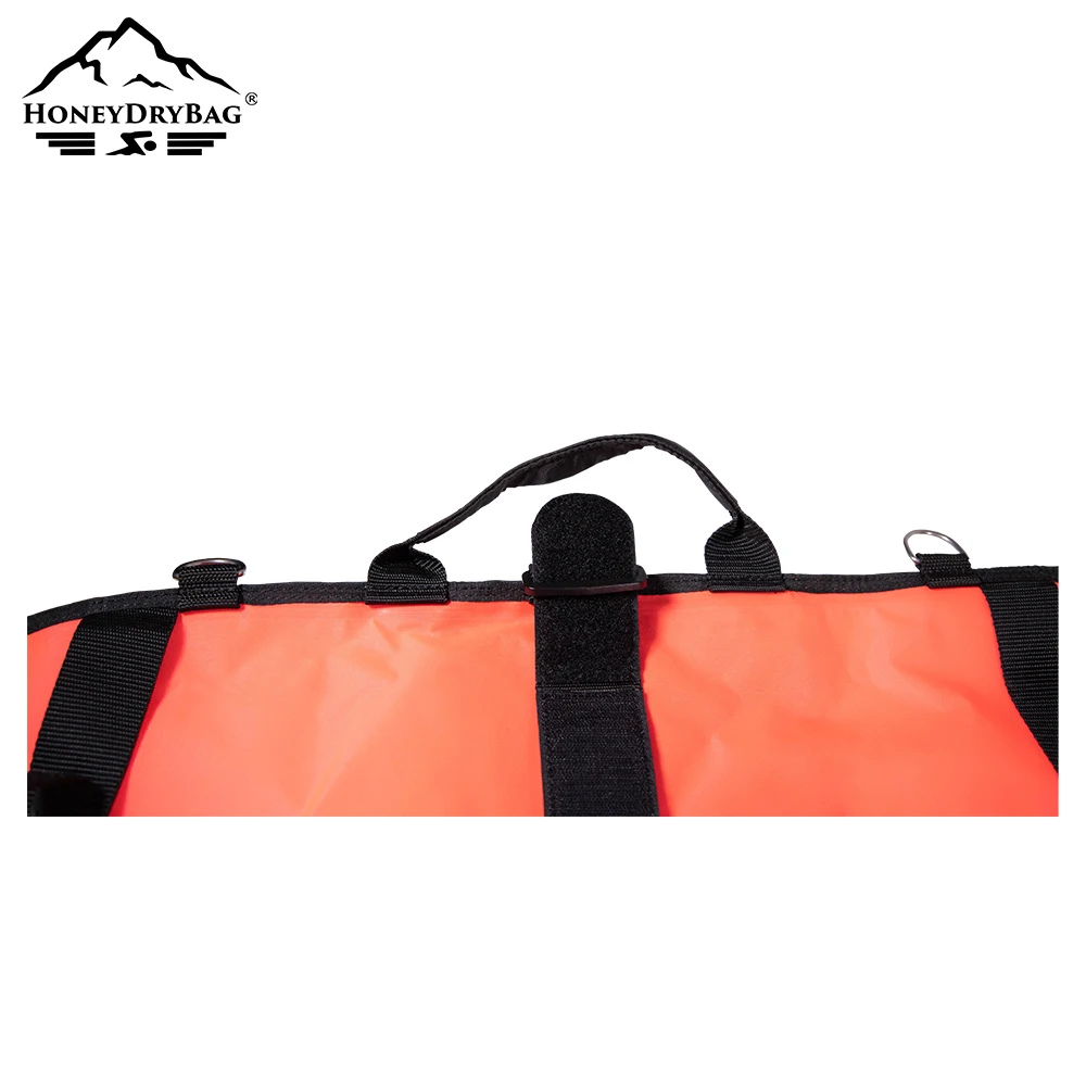 Рыболовный вертушка Из Нейлона 420D, поплавок с надувкой для полости рта и флагом для дайвинга, D-образные кольца из нержавеющей стали, высокая видимость