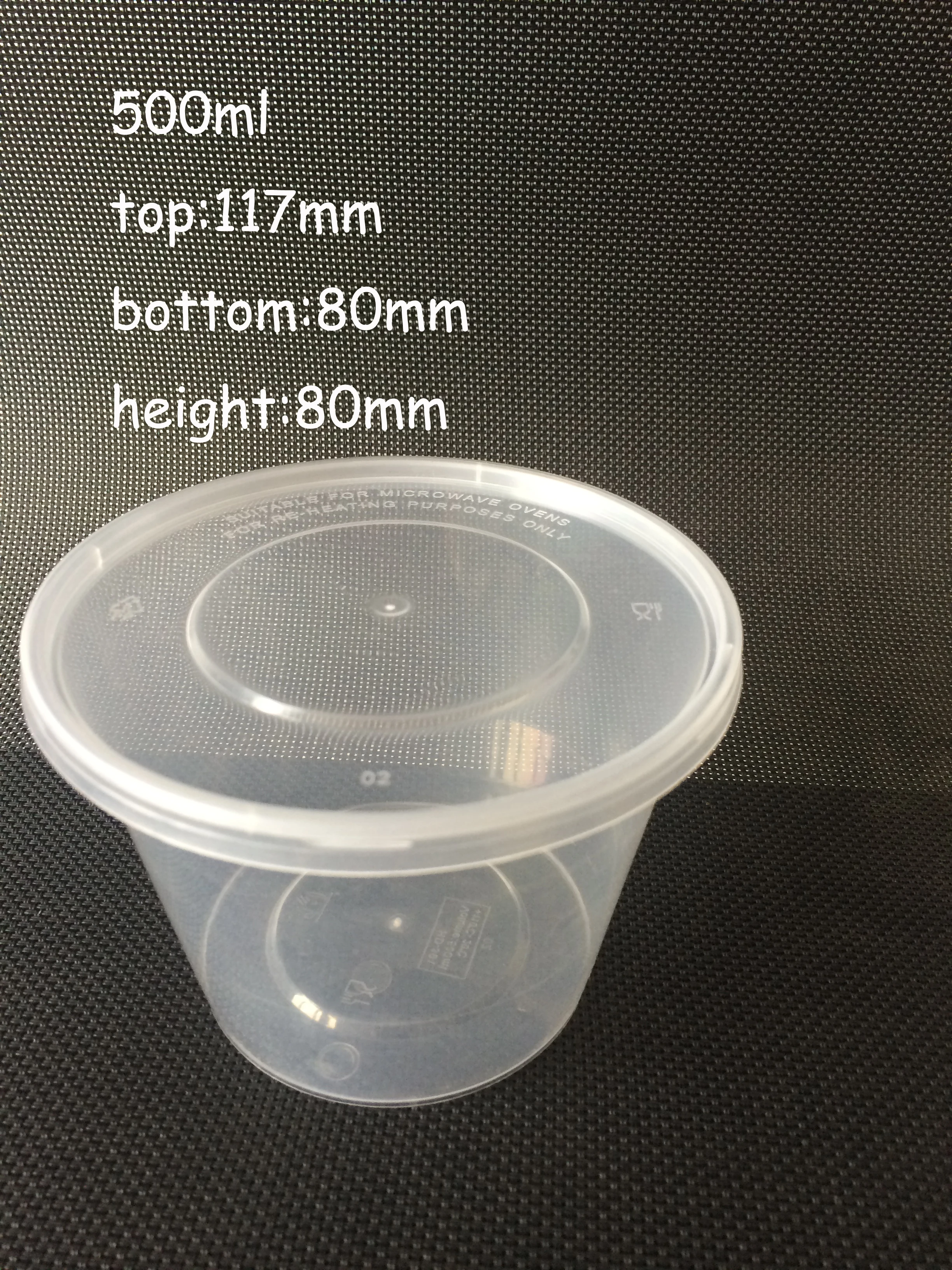 650 мл Прозрачный Полипропиленовый прямоугольный пластиковый пищевой контейнер на вынос