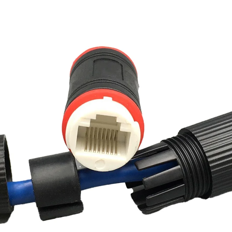 Ethernet Network Cable Double Head Outdoor Lan Coupler Waterproof RJ45 Connector