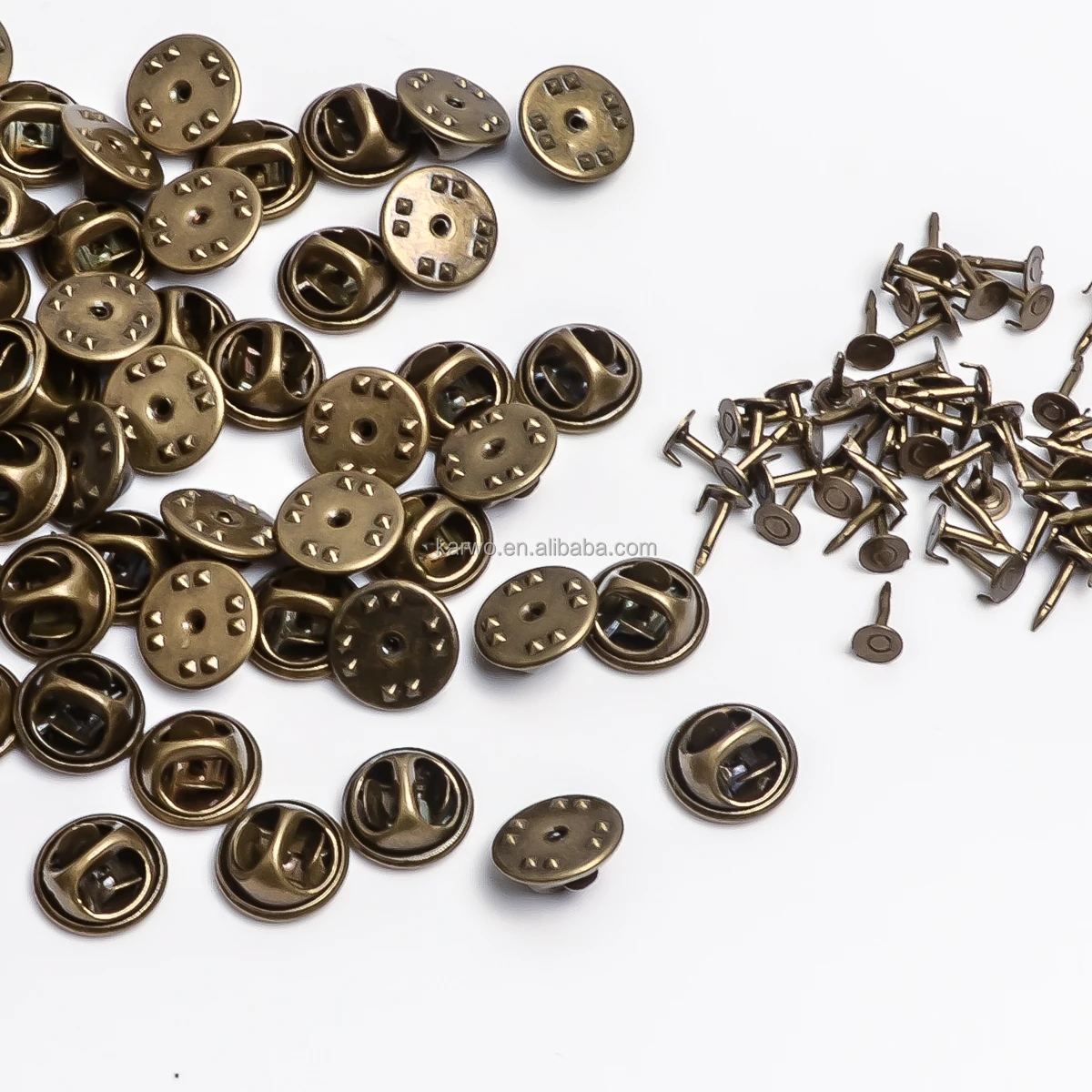 High Quality 11.5mm Metal Butterfly Clutch Pin Back Badge Accessories