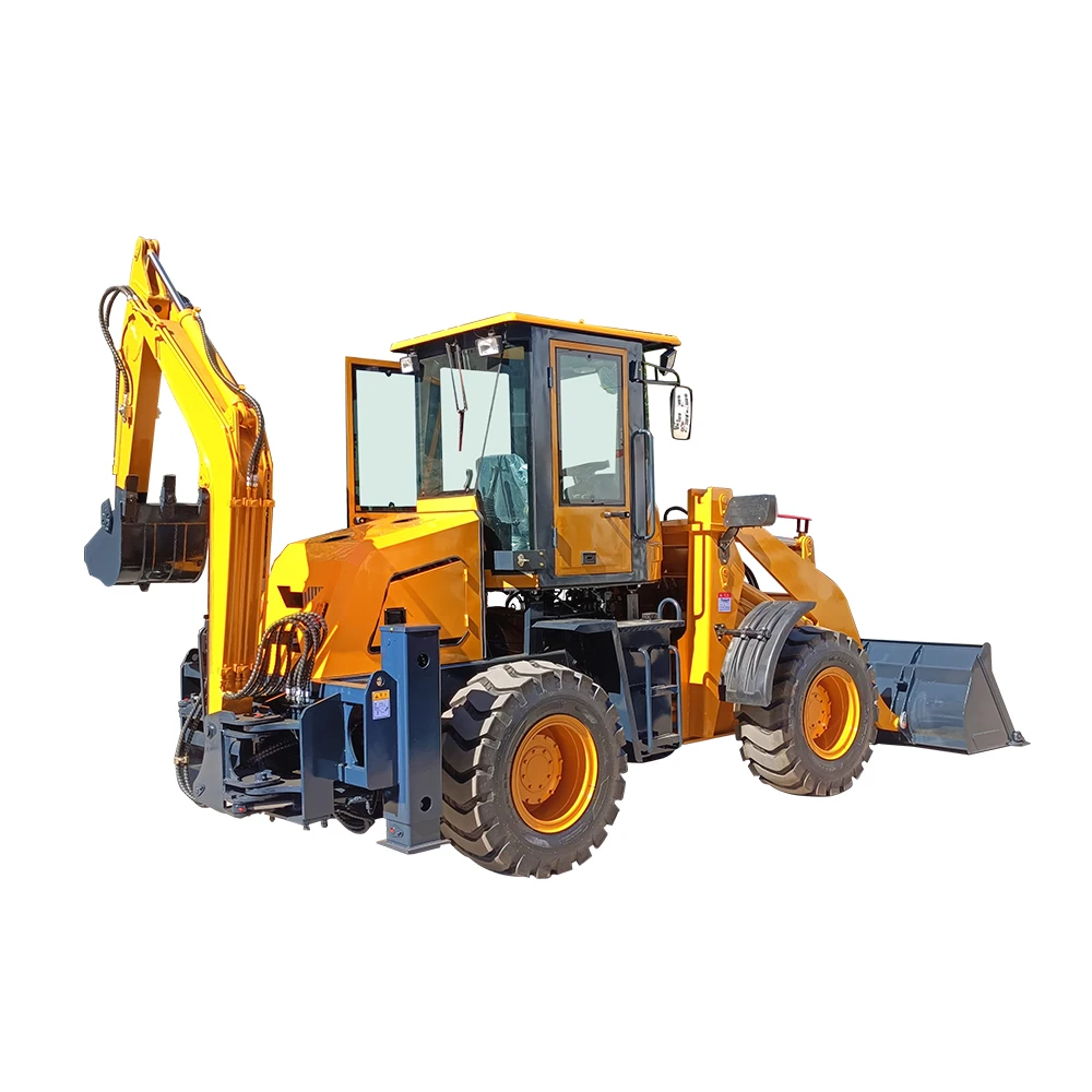 Manufacturer 4x4 Backhoe Loader China multipurpose 4 wheel drive Loader 3 ton 5 ton wheel Backhoe Loader