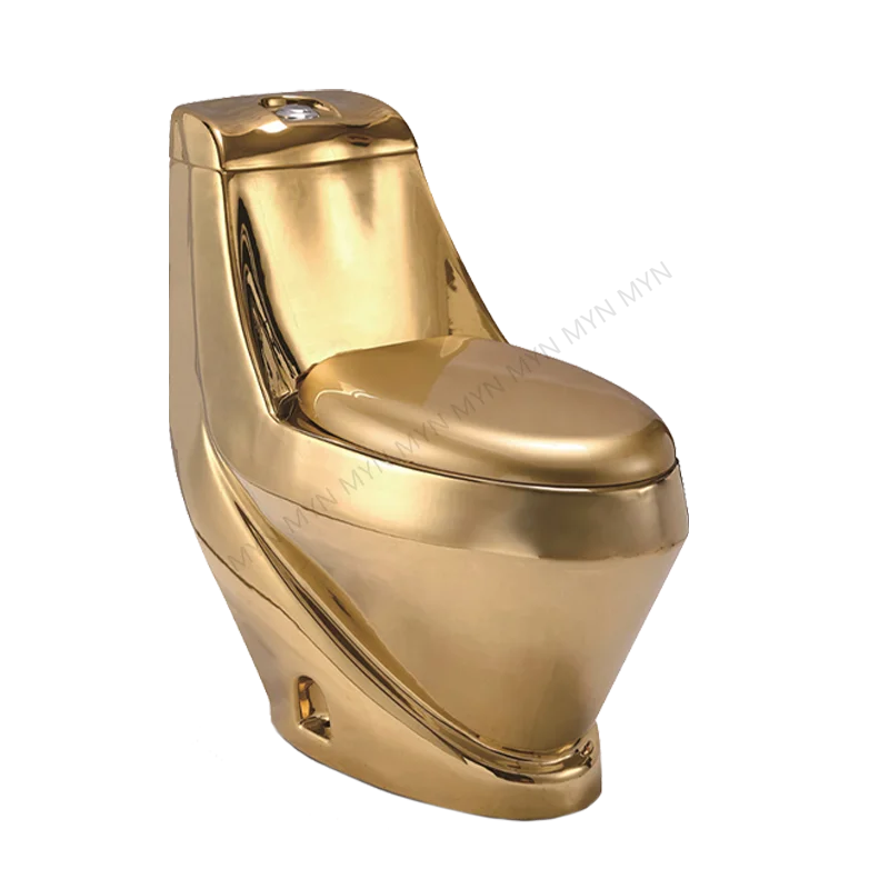 Chaozhou фабричная Роскошная Глянцевая Золотая ванная комната цельный напольный