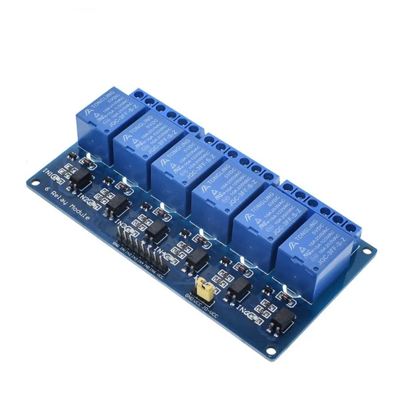 RDS Electronics 5v 12v 1 2 4 6 8 channel relay module with optocoupler Relay Output 1 2 4 6 8 way relay module