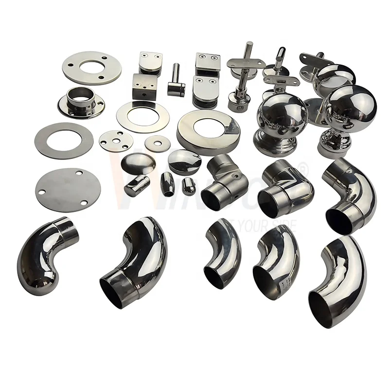 Заводские компоненты из нержавеющей стали для перил SS 201 304 316 фитинги лестничных аксессуары стеклянных