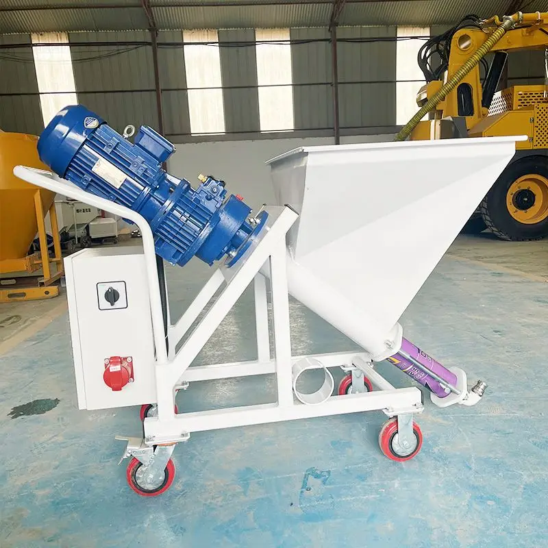 Spray Paint Gun Mortar Spraying Machine Stucco Hooper Airless Electric Sprayer For Cement Wall