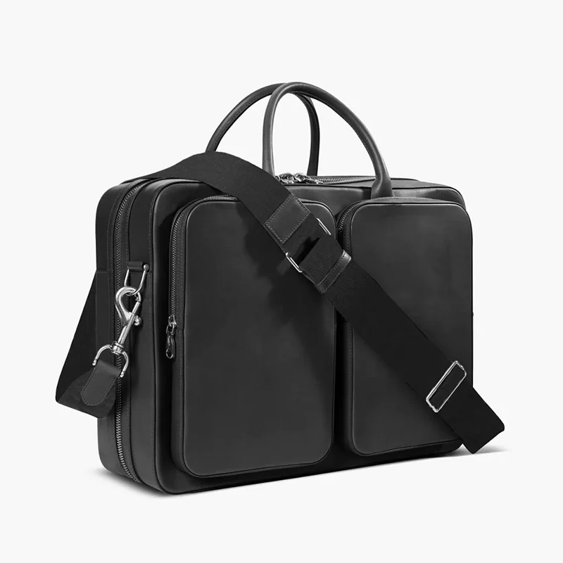 China factory wholesale PU leather laptop bag business waterproof laptop sleeve for men 2023 hot selling fashion office notebook