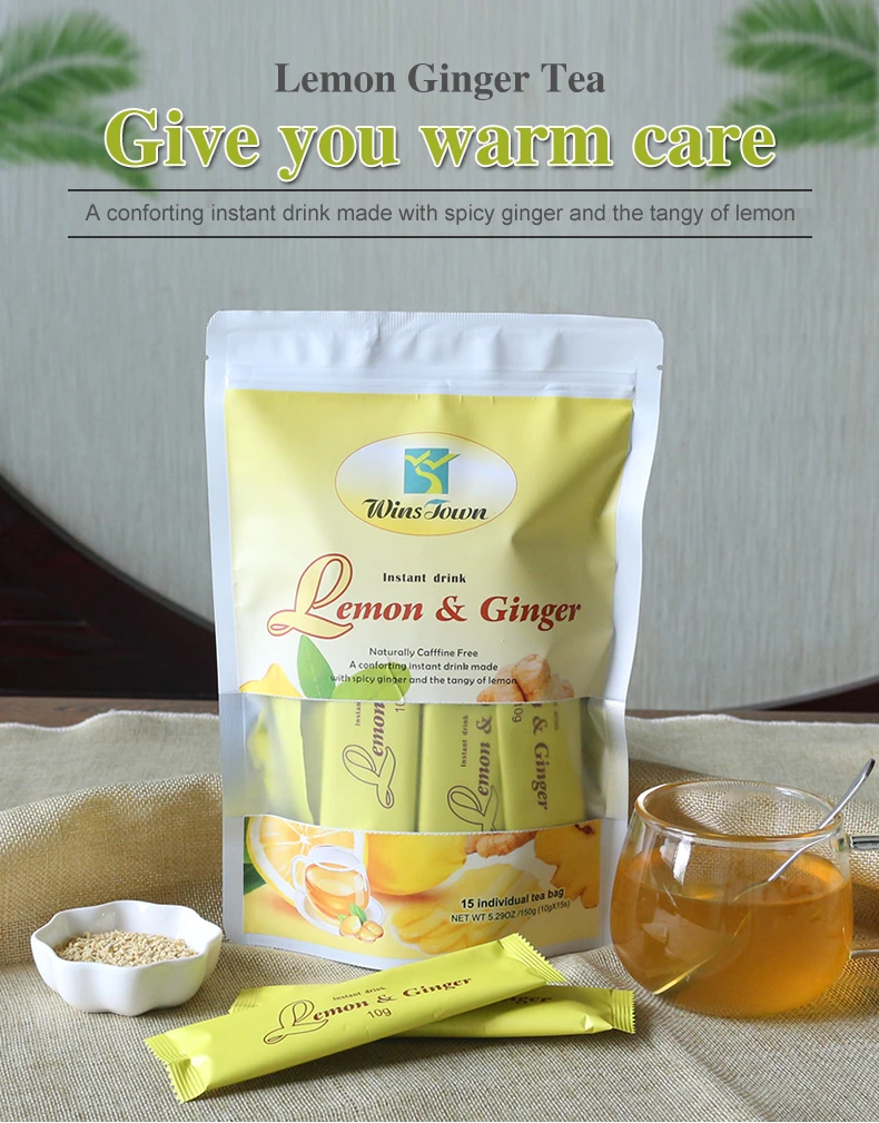 Hot Selling Instant lemon ginger tea Top quality Custom herbal Weight loss Lemon ginger whitening freckle detox tea Lemon Tea