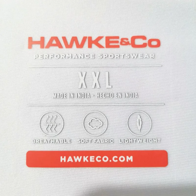 T-shirt Sports Logo PET Film Iron on Label Heat Transfer Sticker for Knitting Clothing